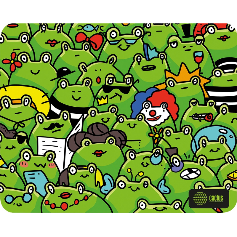 Коврик для мыши Cactus Frogs 300x250x3мм (CS-MP-D09M/CS-MPC-D09M) - фото 1