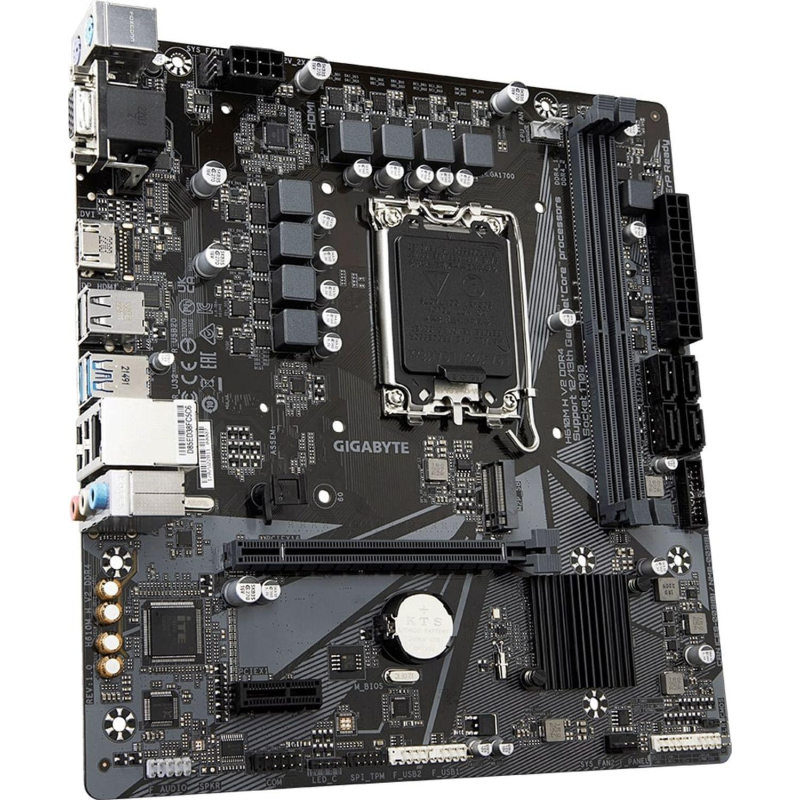 Материнская плата Gigabyte H610M H V2 DDR4, s1700, H610, 2xDDR4  mATX - фото 1