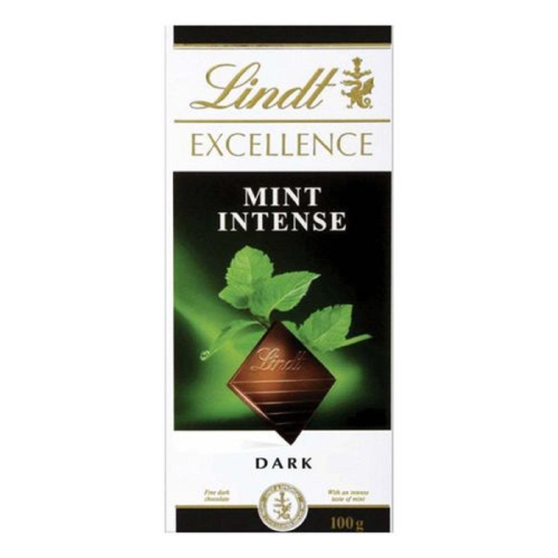 Шоколад LINDT темный с экстрактом мяты, 100 гр - фото 1