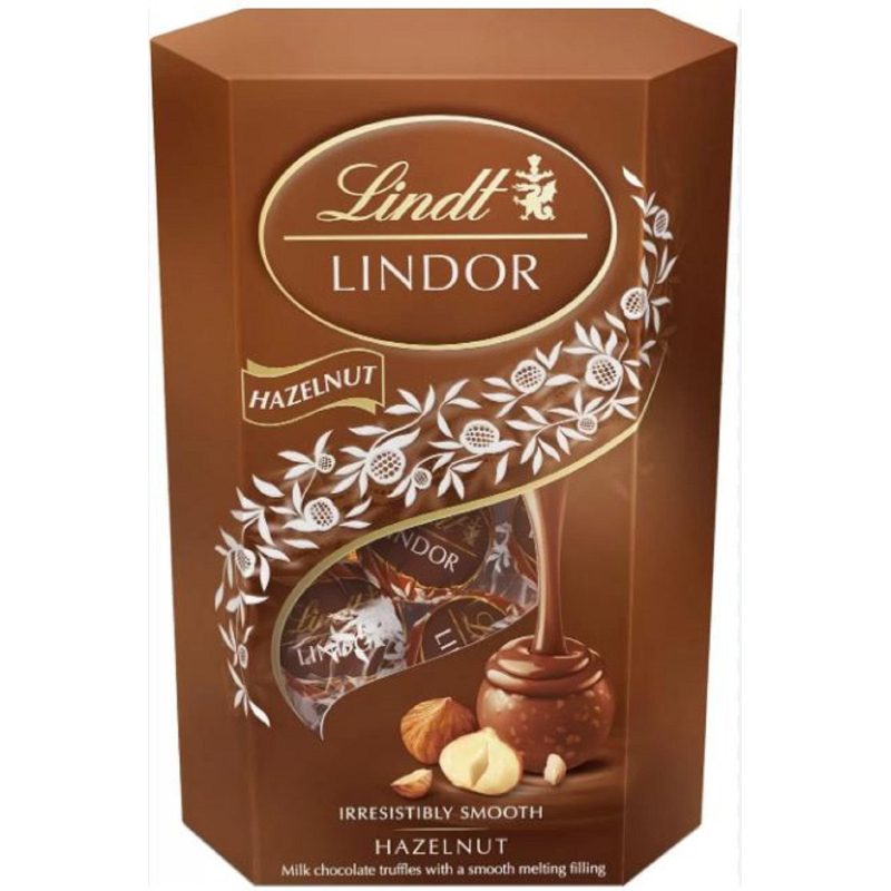 Конфеты LINDOR из молочного шоколада с начинкой пралине и фундука, 200 гр - фото 1
