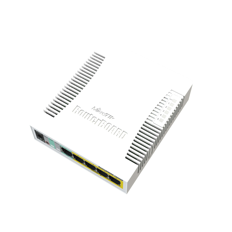 Коммутатор MikroTik RB260GSP CSS106-1G-4P-1S 1xSFP, 5Gigabi, PoE - фото 2