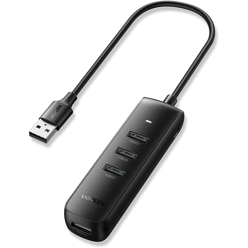 Разветвитель USB Ugreen 4 в 1, 4 x USB 3.0, 5Gbps, 0.25м (10915) - фото 1