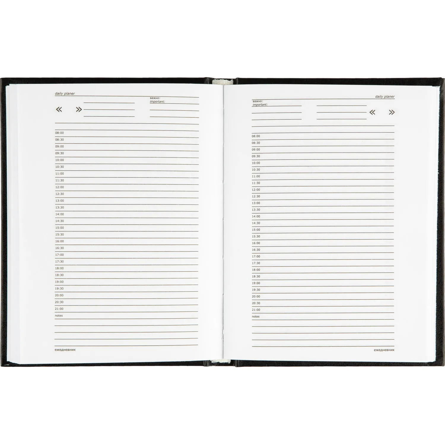 Ежедневник недатированный ,бумвинил,черный,А6,105х140мм,128л - фото 16