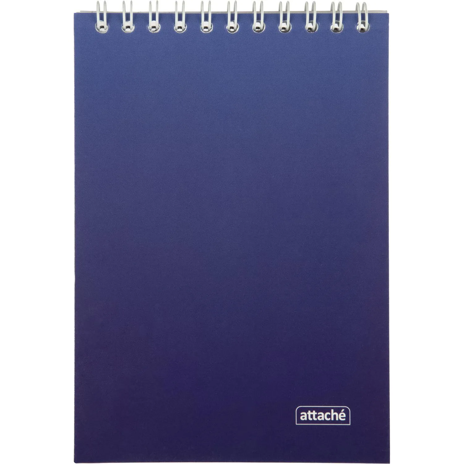 Блокнот А6 60л Attache Градиент Синий клетка, 65г, греб, УФ-лак - фото 1