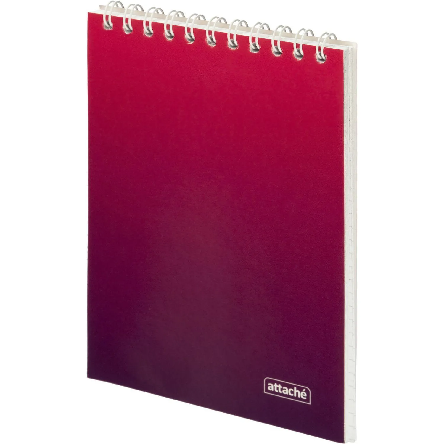 Блокнот А6 60л Attache Градиент Малиновый клетка, 65г, греб, УФ-лак - фото 2