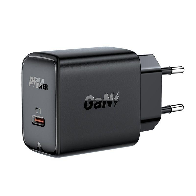Зарядное устройство Acefast (AF-A21-BK) 30W GaN USB-C черный - фото 1