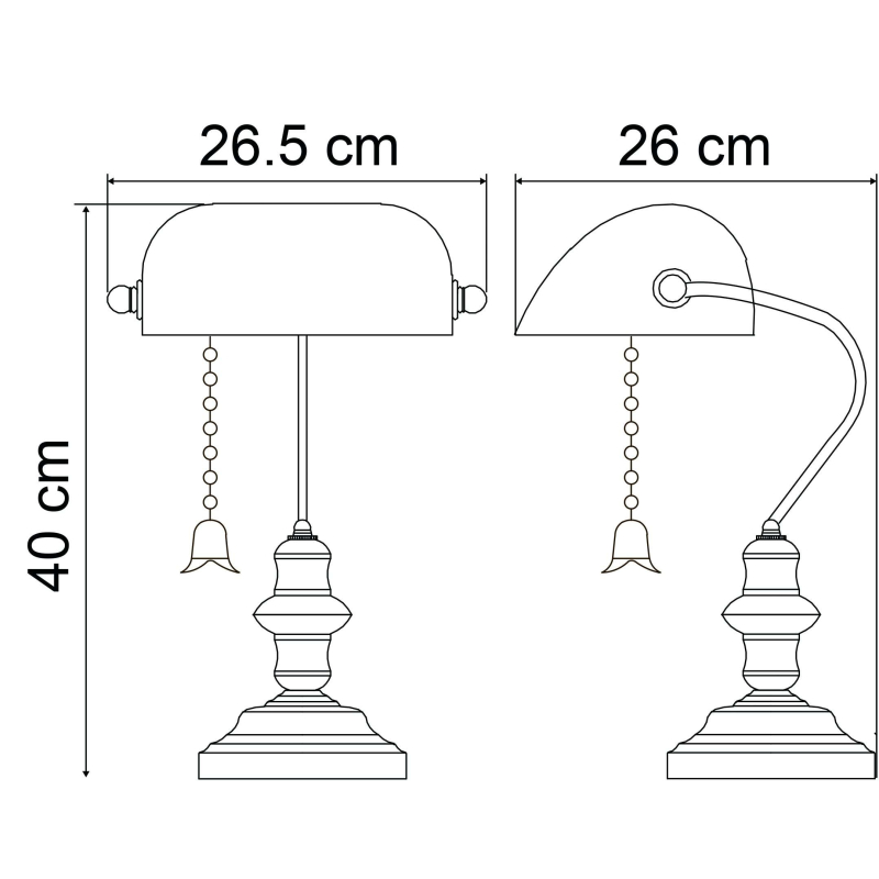 Светильник Arte Lamp A2492LT-1AB BANKER E27 - фото 5