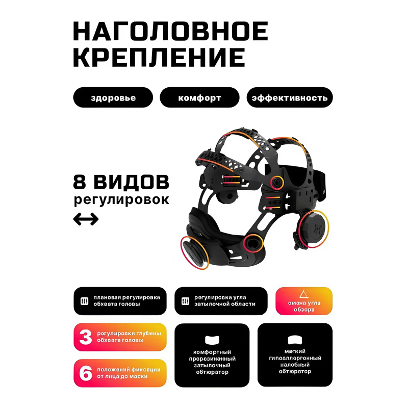Маска сварщика хамелеон FITSIZ ELEMENT (FSC-0705/FS07) - фото 8