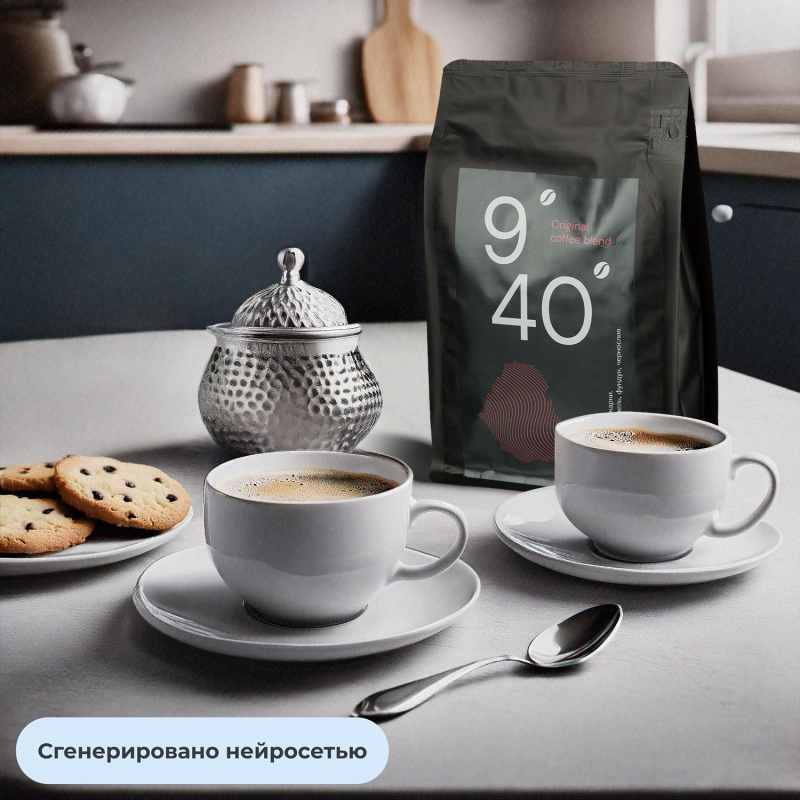 Кофе жареный в зернах 9/40 Original coffee blend, 250г - фото 4