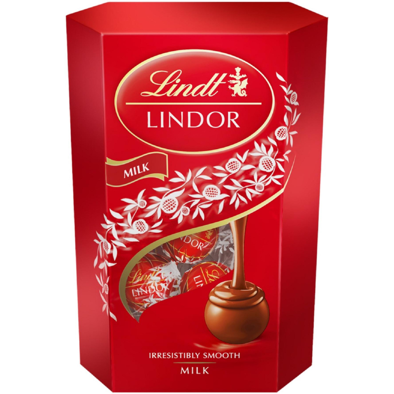 Конфеты LINDOR из молочного шоколада с молочной начинкой пралине,200г - фото 1