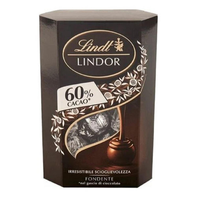 Конфеты LINDOR из горьк шок. нач из темного трюфеля.какао мин.60%,200г - фото 1