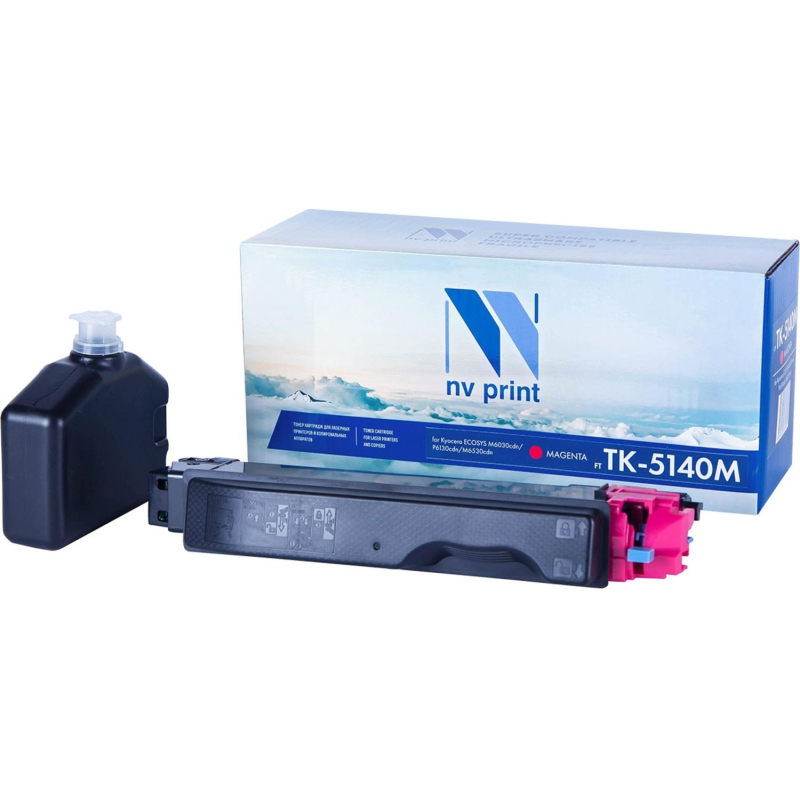 Картридж лазерный NV Print TK-5140M пур.для Kyocera ECOSYS P6130 (ЛМ) - фото 1