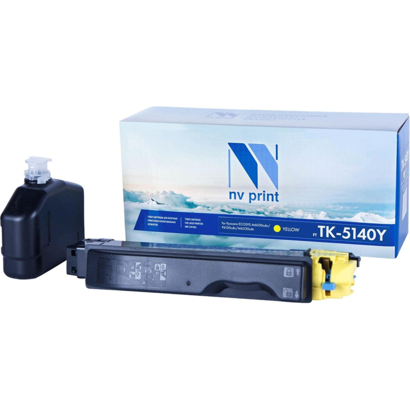 Картридж лазерный NV Print TK-5140Y жел.для Kyocera ECOSYS P6130 (ЛМ) - фото 1