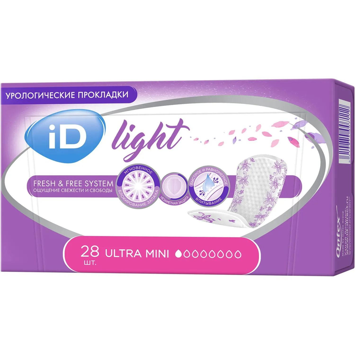 Прокладки урологические ID Light Ultra mini 28шт/уп - фото 1