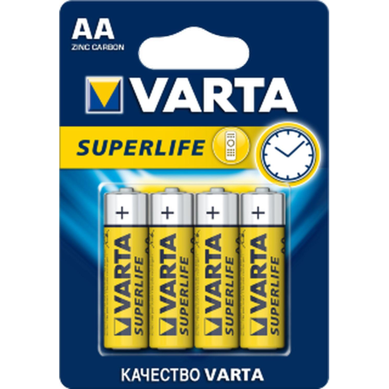 Батарейка Varta ENERGY LR6 AA 4шт/бл Alkaline 1.5V (4106) (4106213414) - фото 1