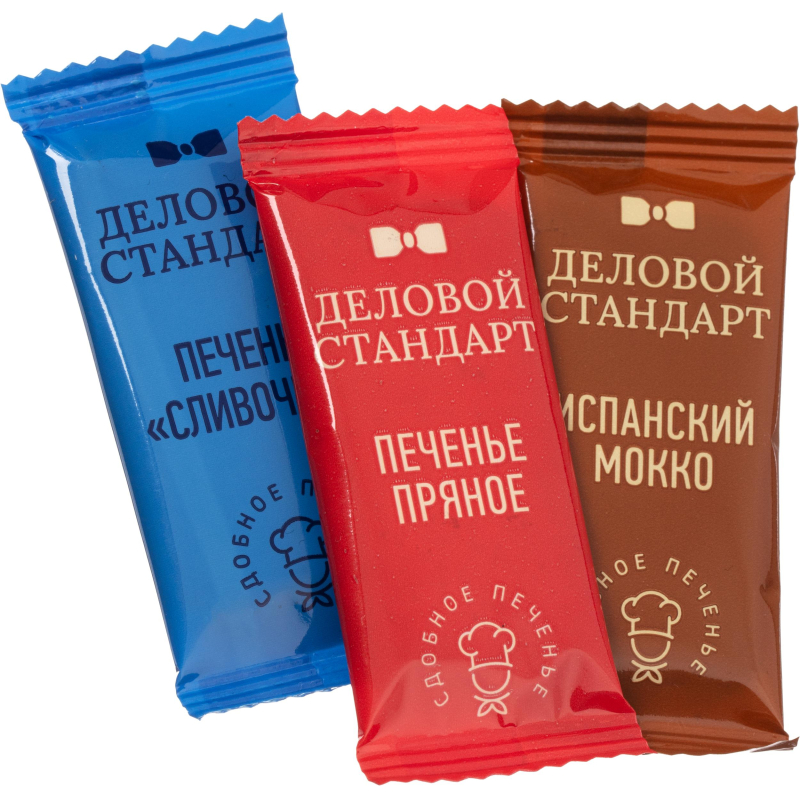 Печенье Деловой Стандарт(Пряное,Сливочное,Испанский Мокко)(инд.уп),300шт/уп - фото 7