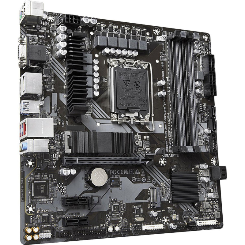 Материнская плата Gigabyte B760M DS3H DDR4 s1700, Intel B760, 4xDDR4-3200 - фото 2
