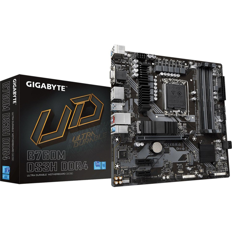 Материнская плата Gigabyte B760M DS3H DDR4 s1700, Intel B760, 4xDDR4-3200 - фото 5