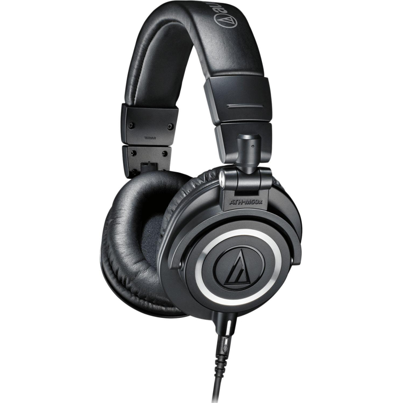 Наушники Audio-Technica ATH-M50X Black, полноразмерные проводные - фото 1