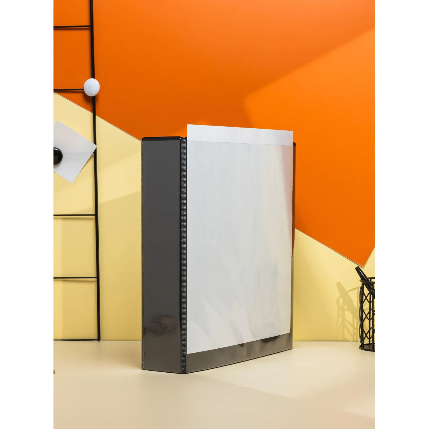 Папка на 4-х кольцах Панорама Attache 75мм черная - фото 8