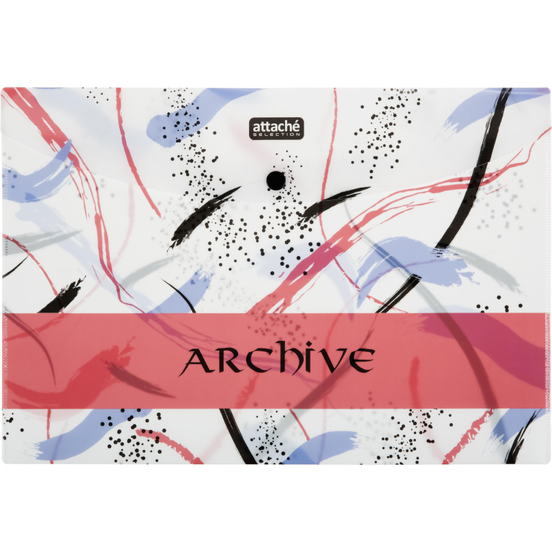 Папка-конверт на кнопке A4 Attache Archive 180 мкм, 3 шт/уп - фото 3