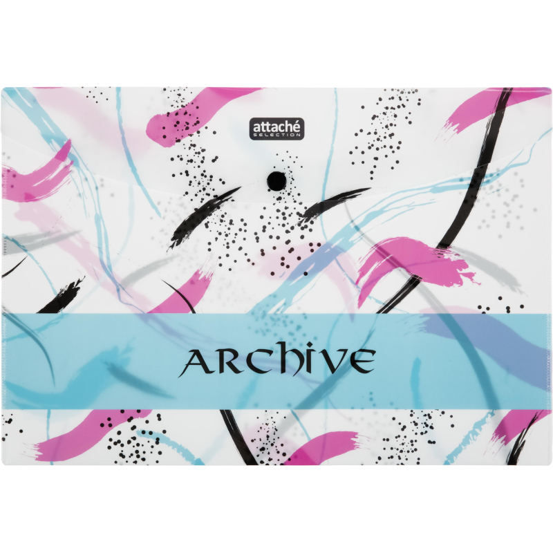 Папка-конверт на кнопке A4 Attache Archive 180 мкм, 3 шт/уп - фото 4