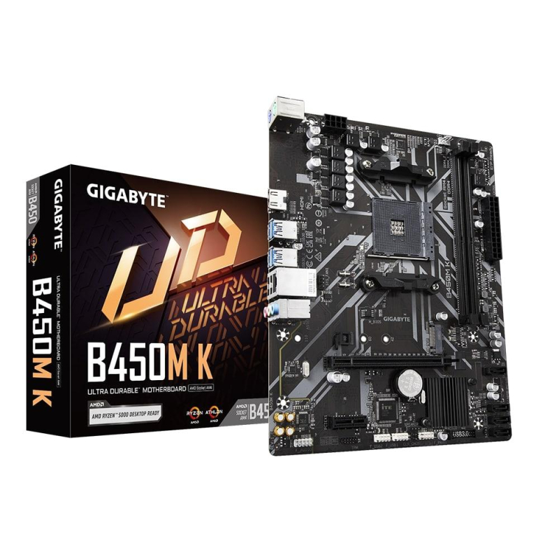 Материнская плата Gigabyte B450M K, Socket AM4, AMD B450, 2xDDR4-2933 mATX - фото 5