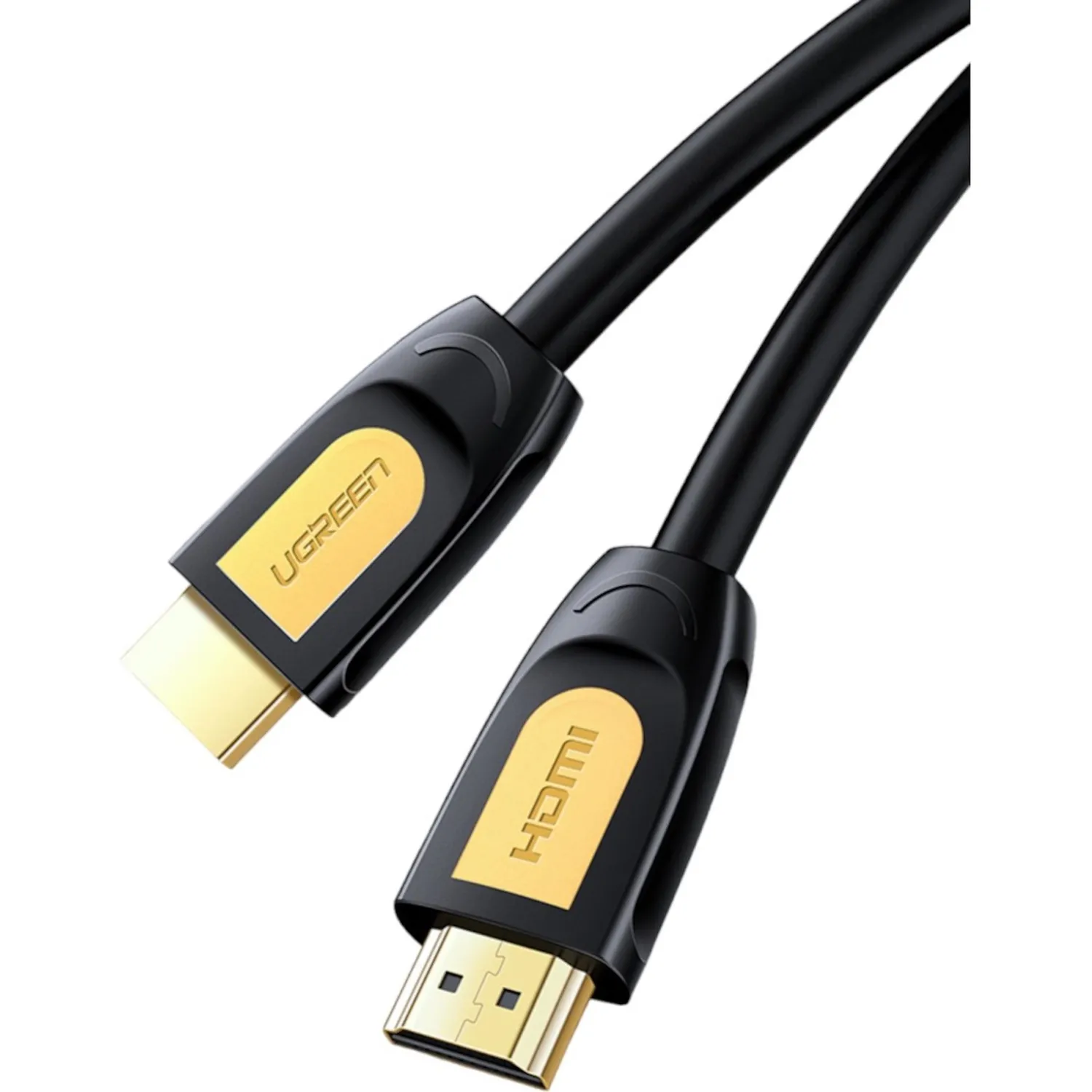 Кабель UGREEN HD101 HDMI 4K цвет желтый/черный, 3м (10130) - фото 2