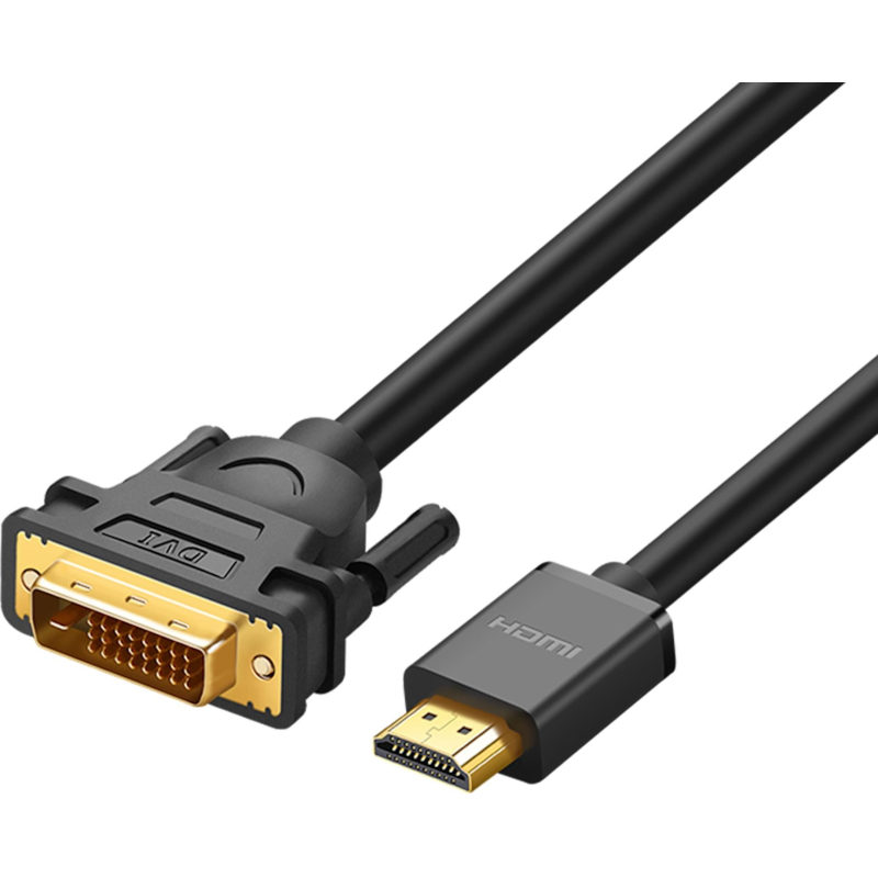 Кабель UGREEN HD106 HDMI - DVI-D (24+1). 30 AWG, 1080@60ц. 2м (10135) - фото 1