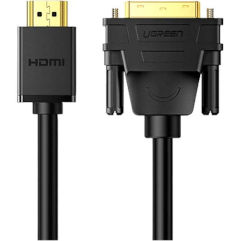 Кабель UGREEN HD106 HDMI - DVI-D (24+1). 30 AWG, 1080@60ц. 2м (10135) - фото 2
