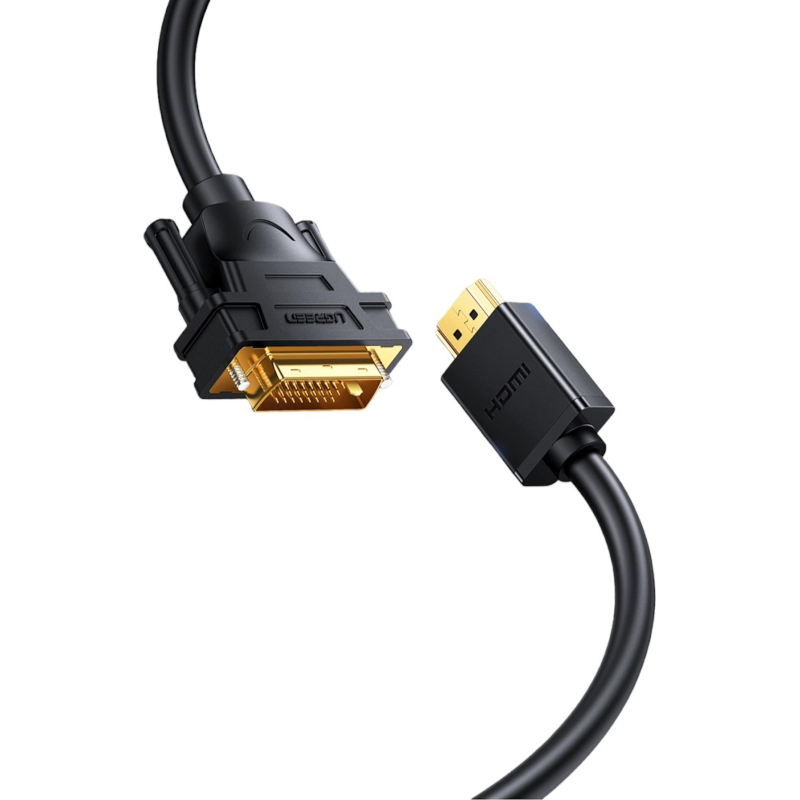 Кабель UGREEN HD106 HDMI - DVI-D (24+1). 30 AWG, 1080@60ц. 2м (10135) - фото 3