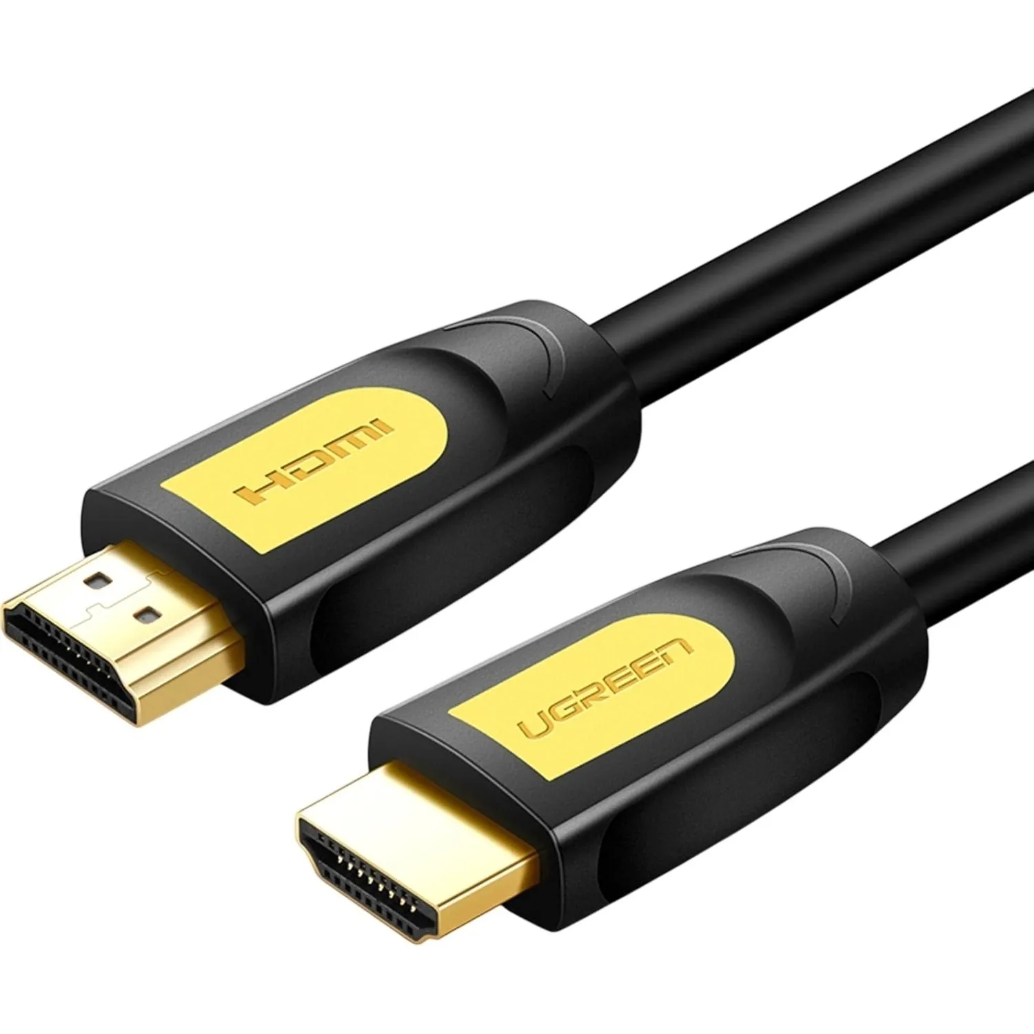Кабель UGREEN HD101 HDMI 4K цвет желтый/черный. 1м (10115) - фото 1