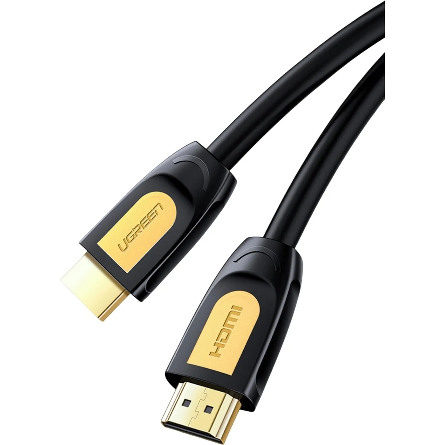 Кабель UGREEN HD101 HDMI 4K цвет желтый/черный. 1м (10115) - фото 2