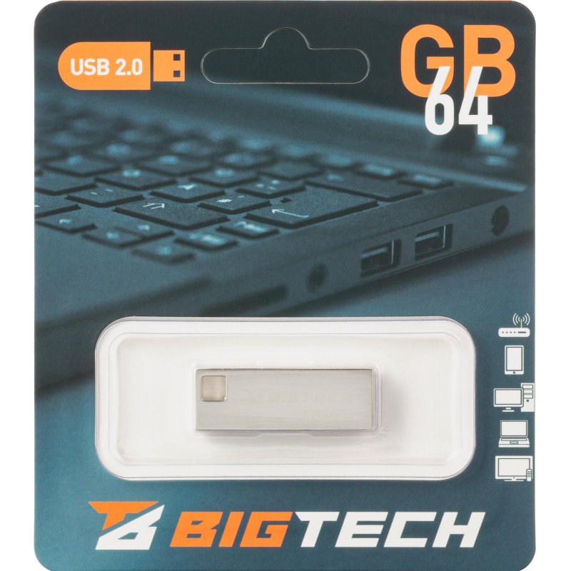 Флеш-память BigTech UFD012, USB2.0, 64GB - фото 4