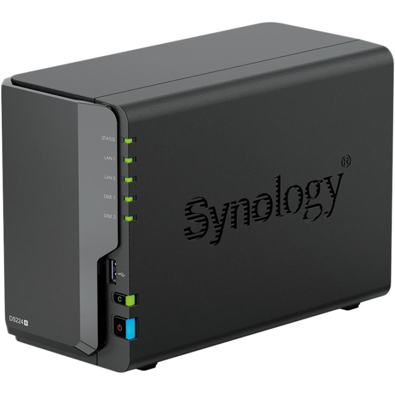 Сетевое хранилище Synology DS224+ 2x2.5/3.5 SATA/Celeron J4125/2Gb DDR4 - фото 1