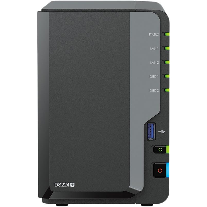 Сетевое хранилище Synology DS224+ 2x2.5/3.5 SATA/Celeron J4125/2Gb DDR4 - фото 2