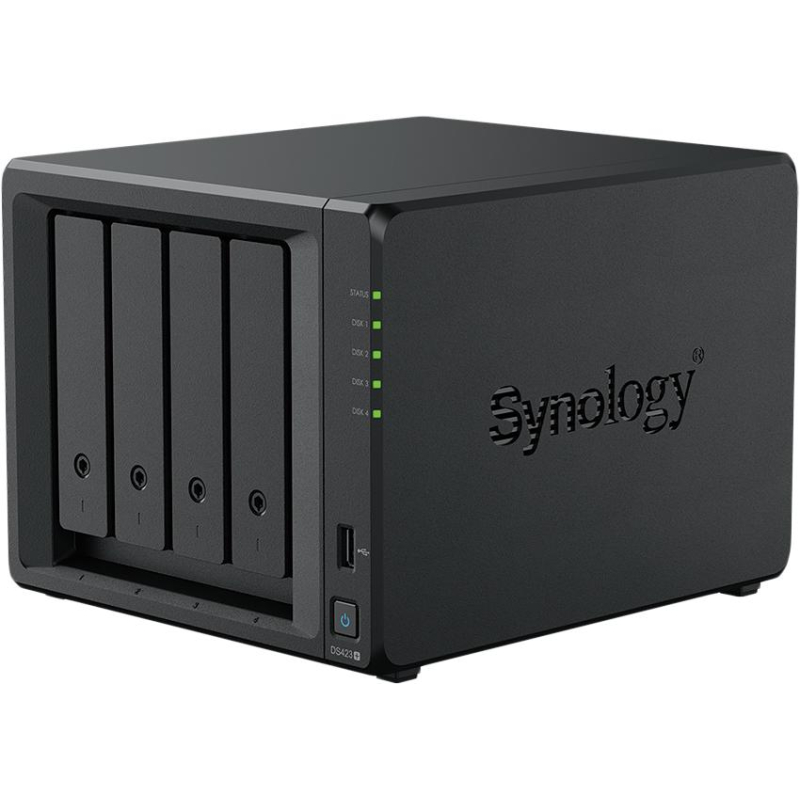 Сетевое хранилище Synology DS423+ 4x2.5/3.5 SATA/Celeron J4125/2GB DDR4 - фото 1