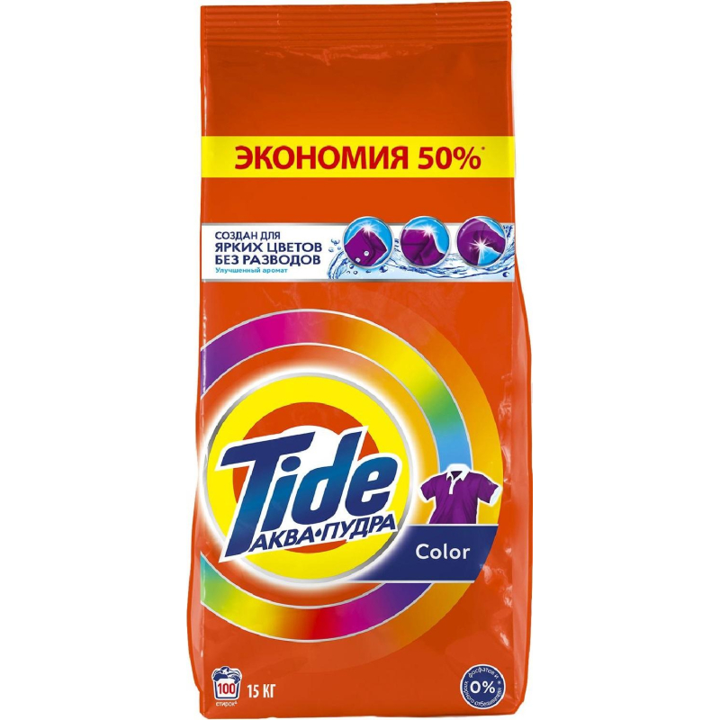 Порошок стиральный TIDE  Автомат Color, 15кг - фото 1