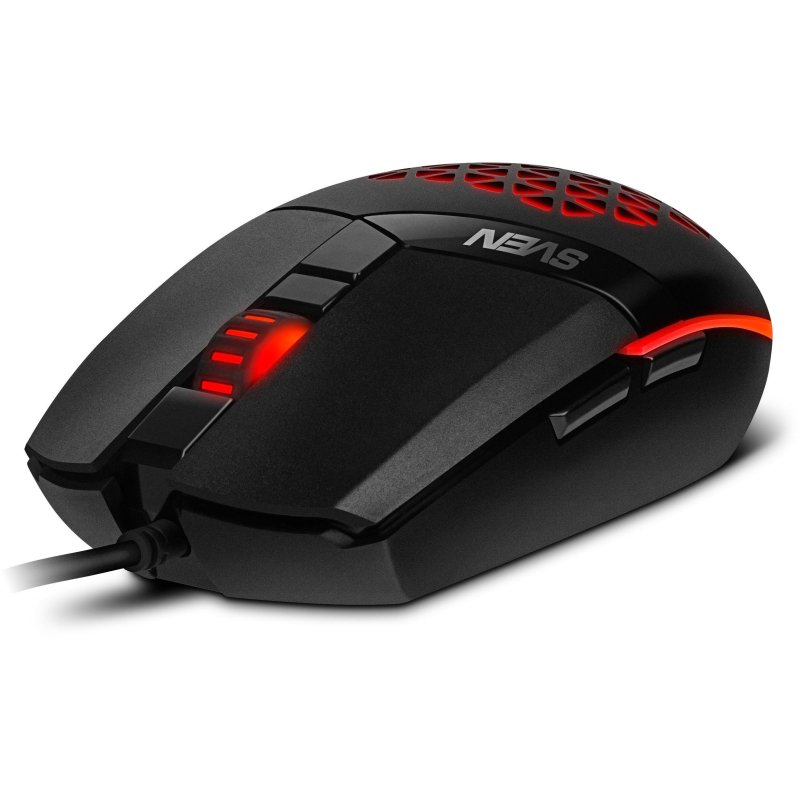 Мышь компьютерная SVEN RX-G735 USB, 5+1кл., 1200-4000DPI, RGB (SV-021467) - фото 1