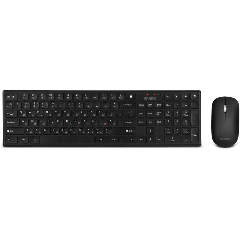 Набор клавиатура+мышь SVEN KB-C2550W черн 109кл, 1000DPI, 2+1кл(SV-021672) - фото 1