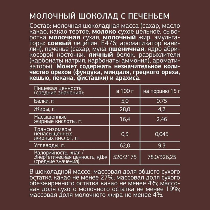 Шоколад Деловой Стандарт порц. ассорти набор 15гx54 шт/уп, 810 гр/уп - фото 5