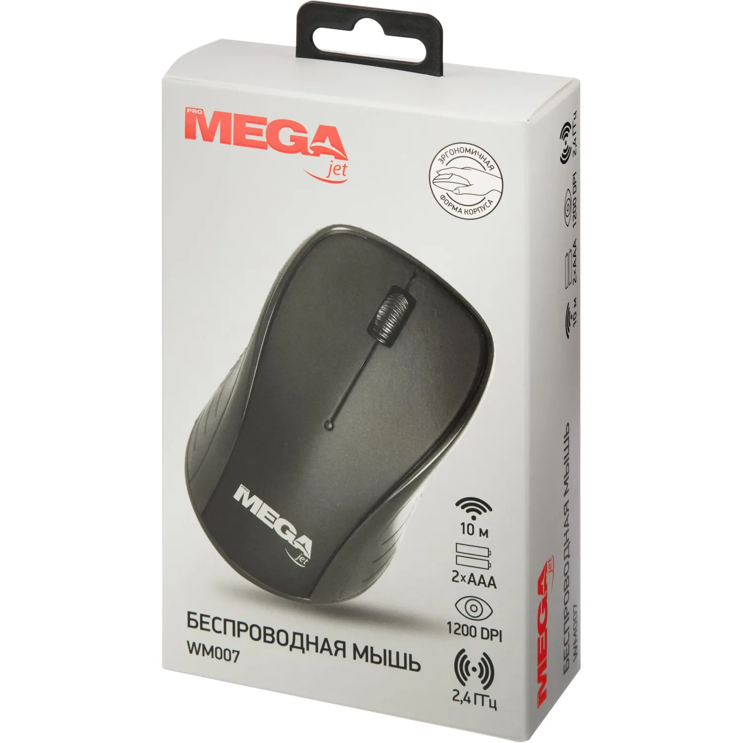 Мышь компьютерная ProMega jet WM007 USB WLS RT/2 ААА/dpi 1200/3 кн/черный - фото 9
