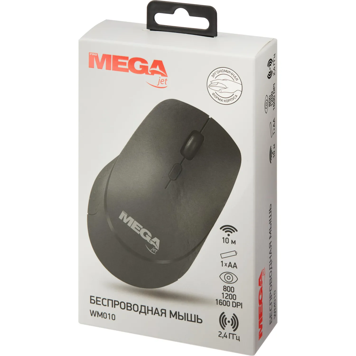Мышь компьютерная ProMega jet WM010 USB WLS RT/1 АА/dpi 1600/3 кн/черный - фото 9