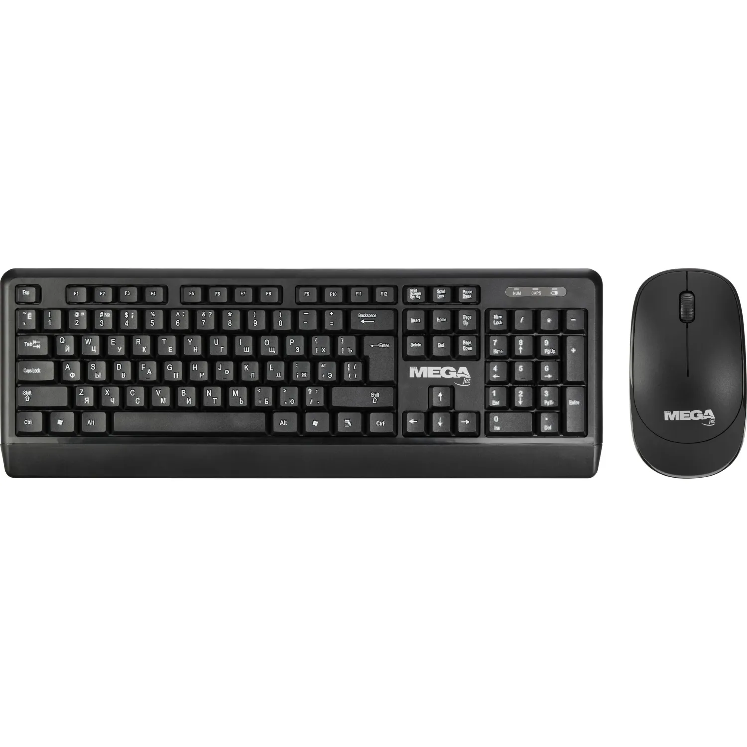 Набор клавиатура+мышь ProMega jet WKMC003 USB WLS RT/1+1 АА/dpi1200/3кн/чер - фото 1