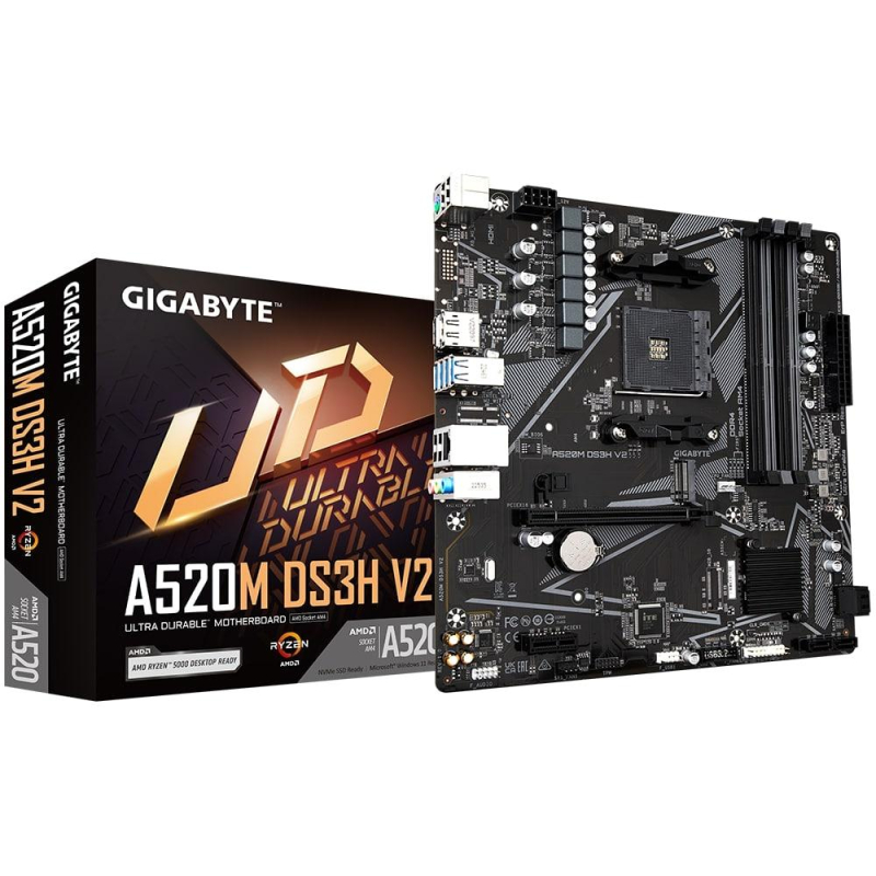 Материнская плата Gigabyte A520M DS3H V2, RTL - фото 4