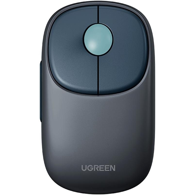 Мышь компьютерная UGREEN MU102 (90538)WLS, FUN+, 2.4 GHz&BT, глубокий синий - фото 1