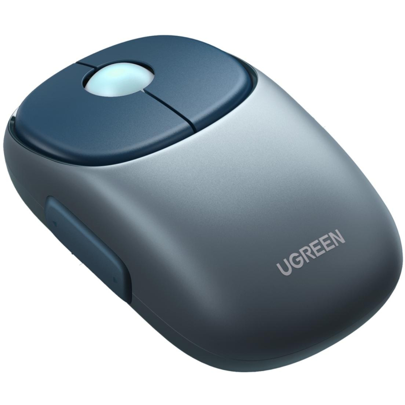 Мышь компьютерная UGREEN MU102 (90538)WLS, FUN+, 2.4 GHz&BT, глубокий синий - фото 2