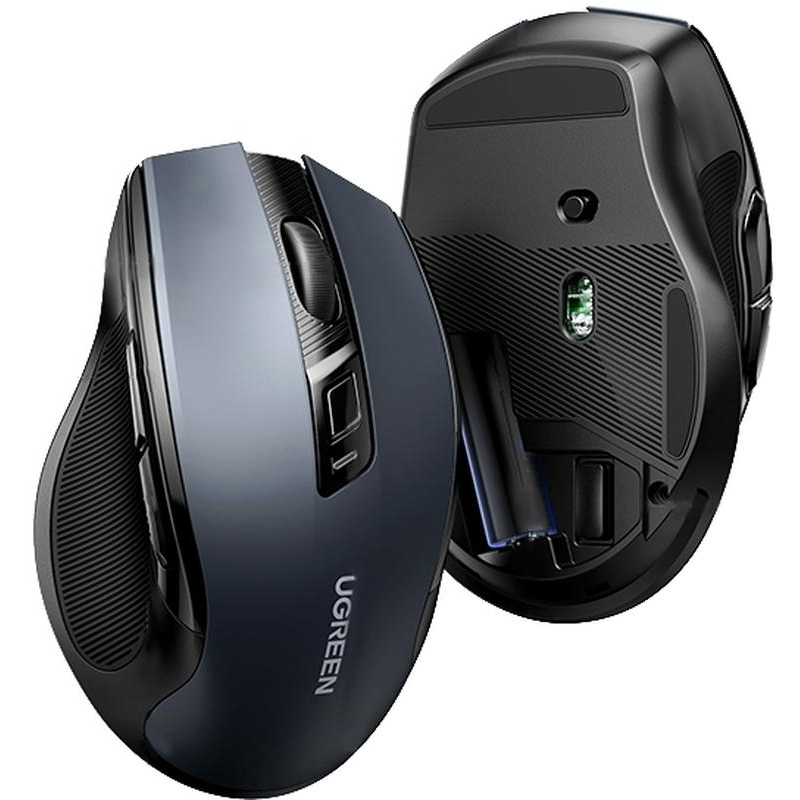 Мышь компьютерная UGREEN MU006 (15063) WLS, 2.4G 4000DPI, АА, черный - фото 6