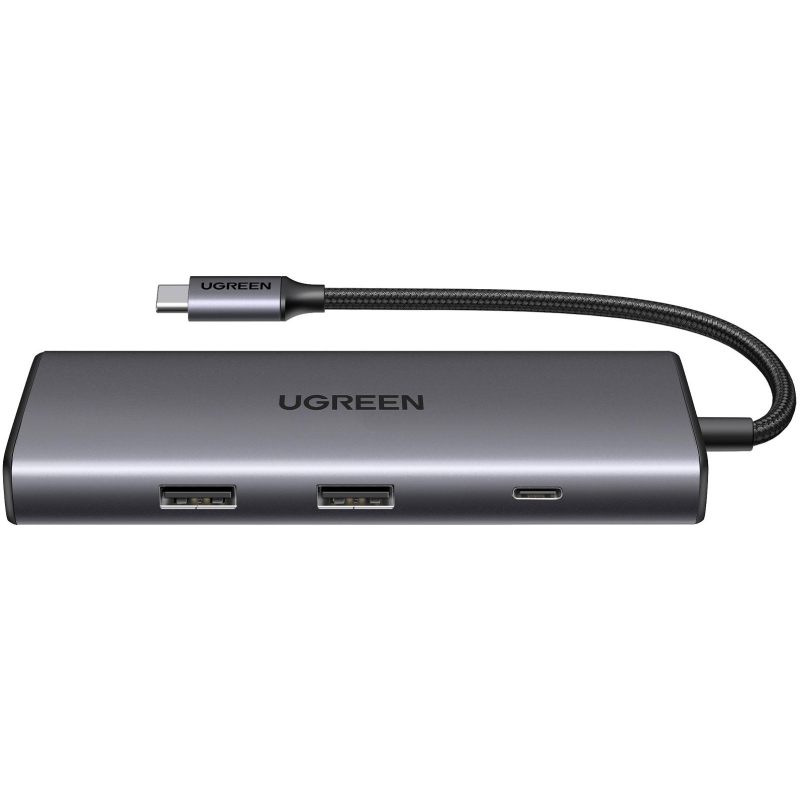 Разветвитель USB UGREEN CM498 (15531) USB-C To HDMI+2xUSB A+ USB-C+SD/TF+PD - фото 2