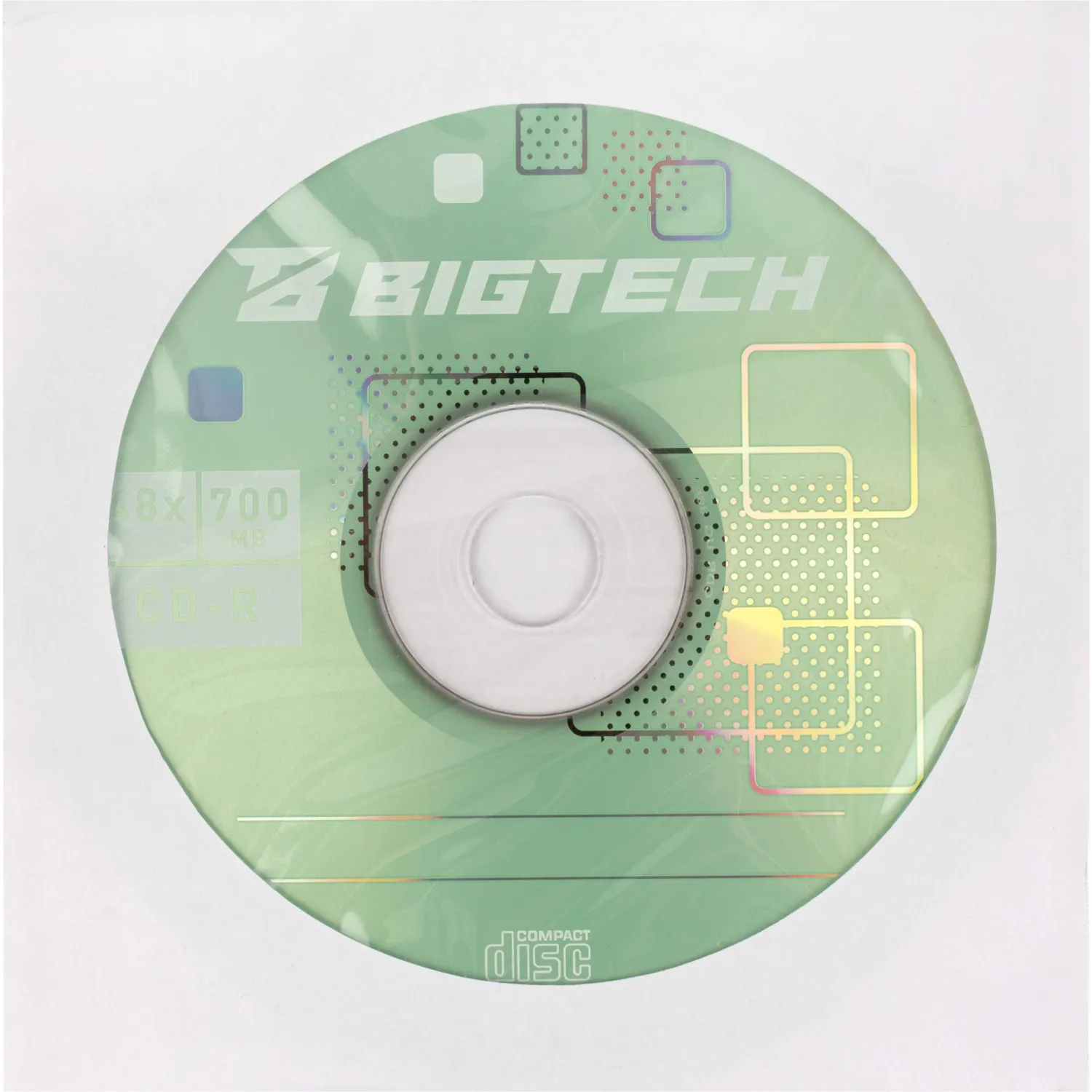 Носители информации Bigtech YCDRB005 CD-R 700 МБ/48х/1шт конверт белый - фото 5